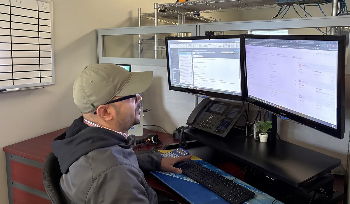 ssr engineer at desk